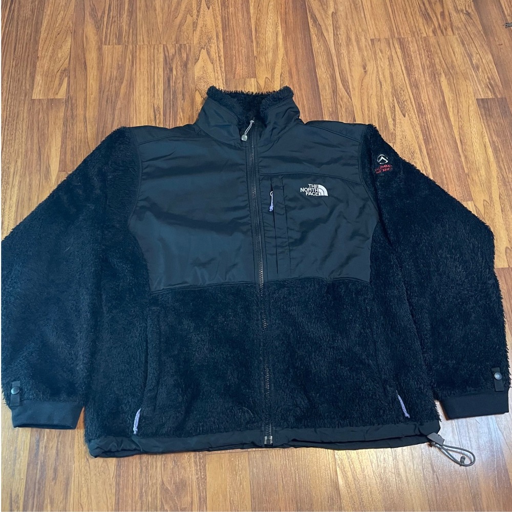 The North Face Summit Series Denali Jacket Womens L Black Polartec Fleece Zip